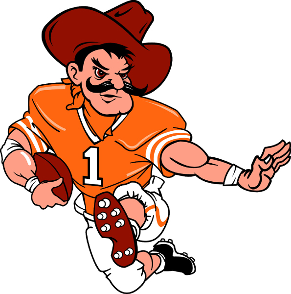 Cowboy mascot vinyl sports decal. Make it your own. Cowboy Football